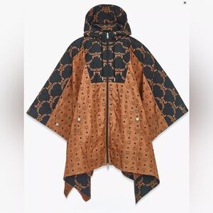 NEW MCM AUTHENTIC  Monogram Hooded Poncho In ECONYL®